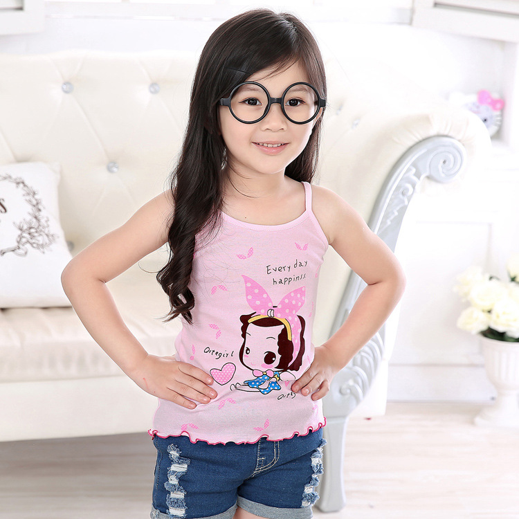 Đồ ngủ trẻ em bé trai mùa hè cotton không tay áo yếm trẻ em bé đáy áo bé phim hoạt hình đồ lót đồ lót