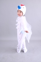 Childrens cartoon performance costumes geese egrets clothing white pigeons birds animals performance clothing pigeons