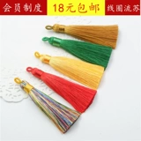 Короткий плавный изысканный аксессуар с кисточками, подвеска, из полиэстера