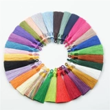 Короткий плавный изысканный аксессуар с кисточками, подвеска, из полиэстера