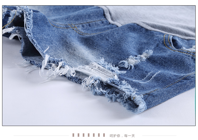 Thai sản mới jeans mặc quần thai sản mùa hè lỏng thường kích thước lớn quần áo thai sản mùa hè dạ dày lift quần short