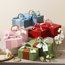 Internet celebritys popular leather portable cosmetic case gift box for wedding bridesmaids gift one-month anniversary business gift box