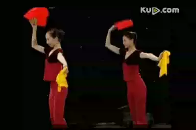 Small raindrops Test props Chinese folk dance six-level fan and handkerchief tambourine flower stick flying dance