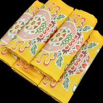 Customized by Hadaka thick yellow Tibetan silk embroidery embroidery embroidery of Hadah Tibetan national accessories