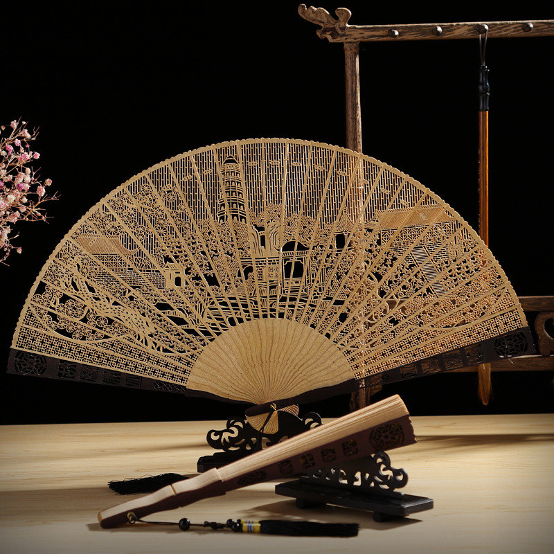 Купить Веер И вентилятор Тонг китайский ветер 7-дюймовый палисандр и ...