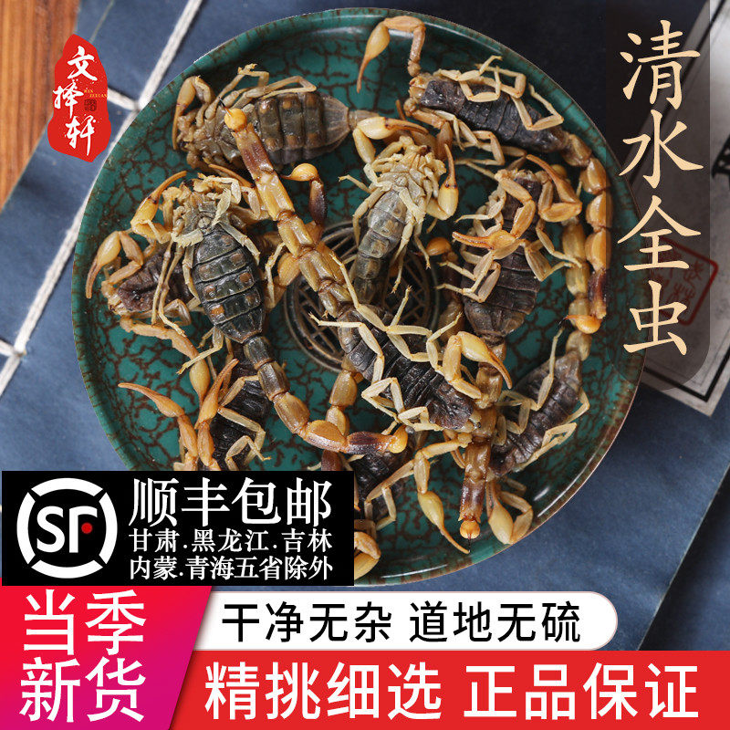 官方正品蝎子干全蝎中药材批发全虫沂蒙全蝎粉清水泡酒蝎子10克
