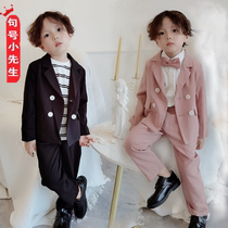 Childrens suits suit handsome Inlan casual Western suit Three sets of boys Flower Fairytale Foreign Air Fashion Fairytale Wave