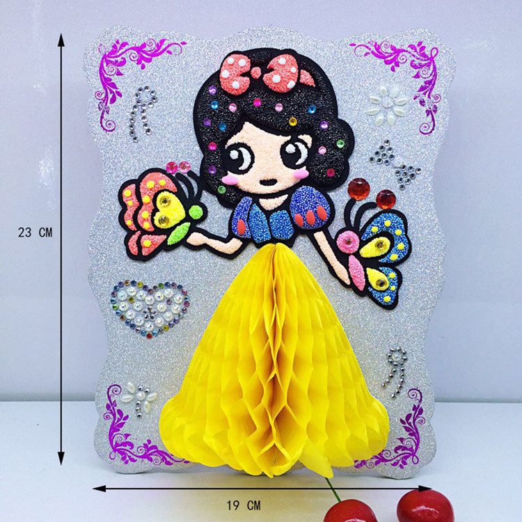 Juan Paper Princess Painting Children Handmade DIY Pearl Clay Clay Painting Magic Toning Snowflake Clay Color Mud Painting Send Paint