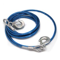 Car towing rope steel wire towing rope traction rope fluorescent traction rope 3 m 4 m 3 ton 5 ton vehicle steel wire rope