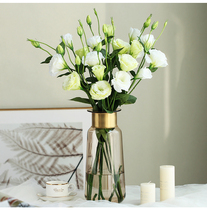 Fake flower emulated bouquet of flower bouquet Flowers Home Table Shop Café with decorated floral silk swaying pieces