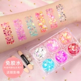 Блестки для ногтей, детские палетка теней, клей для лица, без использования клея