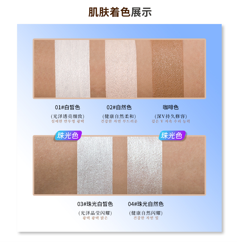 Ánh sáng cao công suất sửa chữa dính đôi đầu tằm bút silhouette sửa chữa mặt dính dual-sử dụng kết hợp kem che khuyết điểm sáng bóng bóng người mới bắt đầu tạo khối highlight