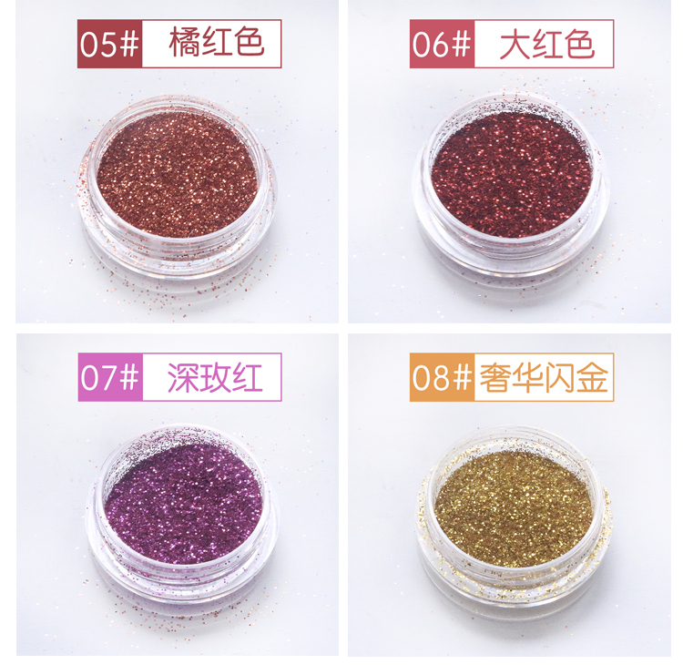 Hiệu suất của trẻ em mắt trang điểm sáng bóng trang điểm mặt sáng bột sao trang điểm tình yêu sân khấu tim long lanh bóng mắt vá bảng mắt 3ce 9 ô
