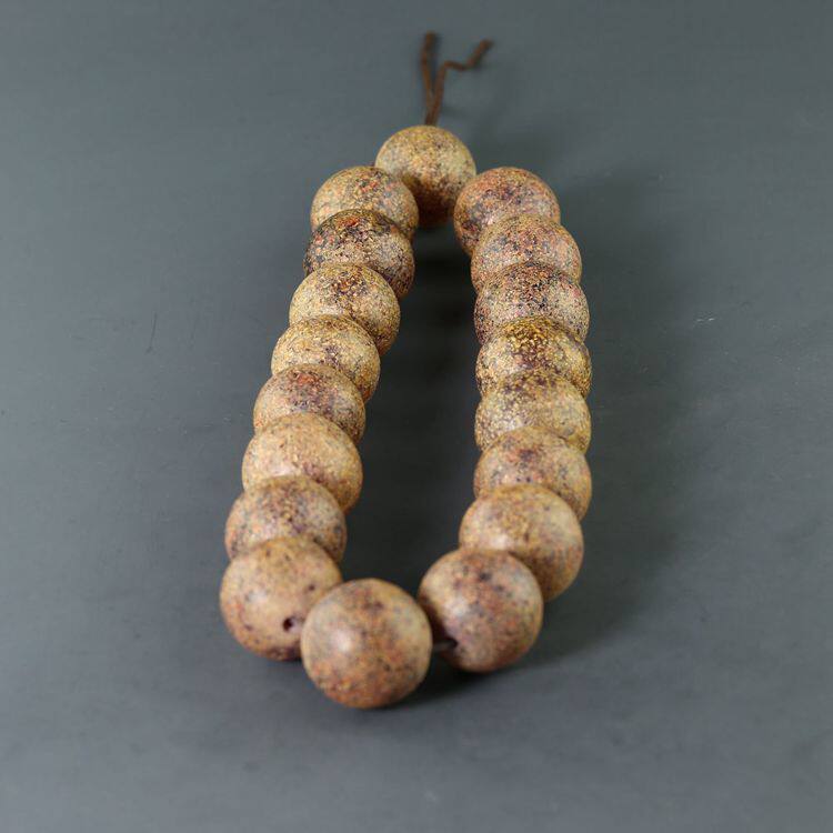 Buddha's Penthouse Liao Golden Period Old Amber Beads Amber eighteen Strings Liao Dynasty Old Nectar Wax Buddha Strings of Honey Wax Beads