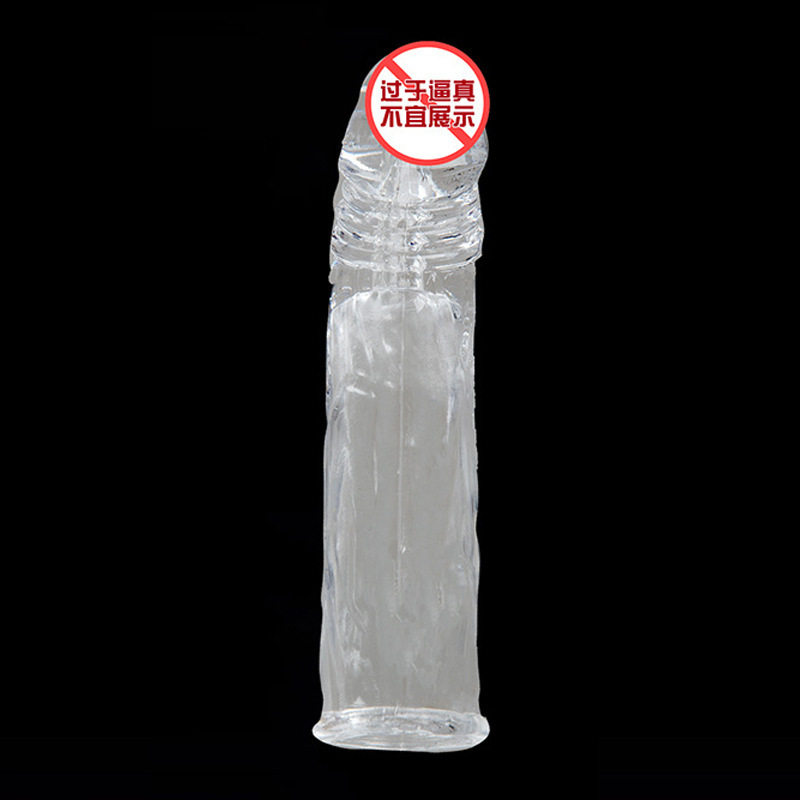 Crystal lengthened cover 7cm cm large coarse growth 4CM Penis Sleeve Lock Fine Wolf Braces Adult Spice