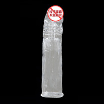 Crystal lengthened cover 7cm cm large coarse growth 4CM Penis Sleeve Lock Fine Wolf Braces Adult Spice