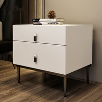 Light luxury bedside table modern simple minimal Nordic drawer leather lockers bedside cabinet economical storage cabinet