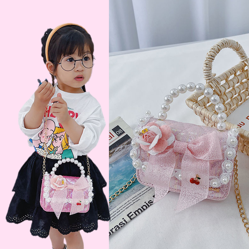 2021 new children cartoon shoulder bag baby fashion cute foreign pie small bag tide girl princess cute mini