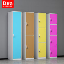 Color locker Single door multi-door single row iron lock cabinet Factory employee cabinet household locker disassembly and assembly cabinet