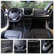 Applicable to 14-21 models of Zhixuan Vios interior modification carbon fiber mahogany interior stickers central control gear position
