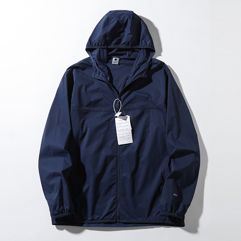 Couple Style Spring and Summer Lightweight Breathable Hooded Casual Outdoor Sun Protection Jacket, Fashionable and Versatile Woven Lightweight Jacket