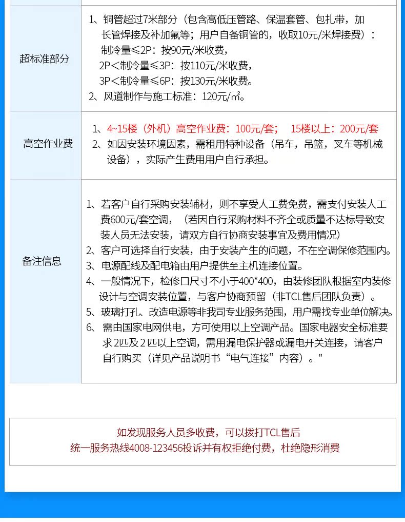 TCL 大3匹2P天花机单冷暖吸顶商用嵌入式中央空调天井机5P6匹空调商品详情图