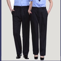 Security pants for men and women spring and autumn navy blue navy wool single pants summer uniform pants duty pants no-iron trousers uniforms