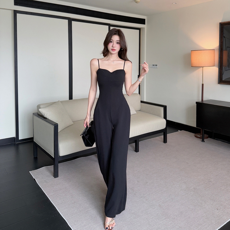 Free-Spirited Traveler European and American Style Hot Girl Detachable Padded Jumpsuit Women's Summer Fashion Slimming One-Piece Jumpsuit Free-Spirited Traveler European and American Style Hot Girl Detachable Padded Jumpsuit Women's Summer Fashion Slimming One-Piece Jumpsuit