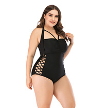 fattening swimsuit Oversized swimsuit Slim drawstring bikin