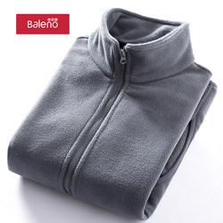 Baleno sweatshirt ຜູ້ຊາຍພາກຮຽນ spring ແລະດູໃບໄມ້ລົ່ນໄວຫນຸ່ມ fleece jacket ຜູ້ຊາຍ polar fleece cardigan double-sided fleece ຜູ້ຊາຍ plus velvet ສະບັບພາສາເກົາຫຼີ