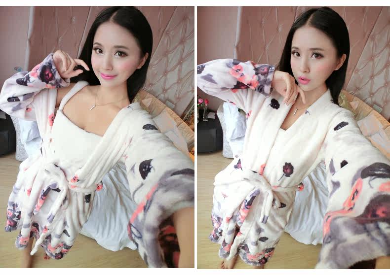 Peignoir jeunesse NATORI Trois pièces robe - Ref 601278 Image 34