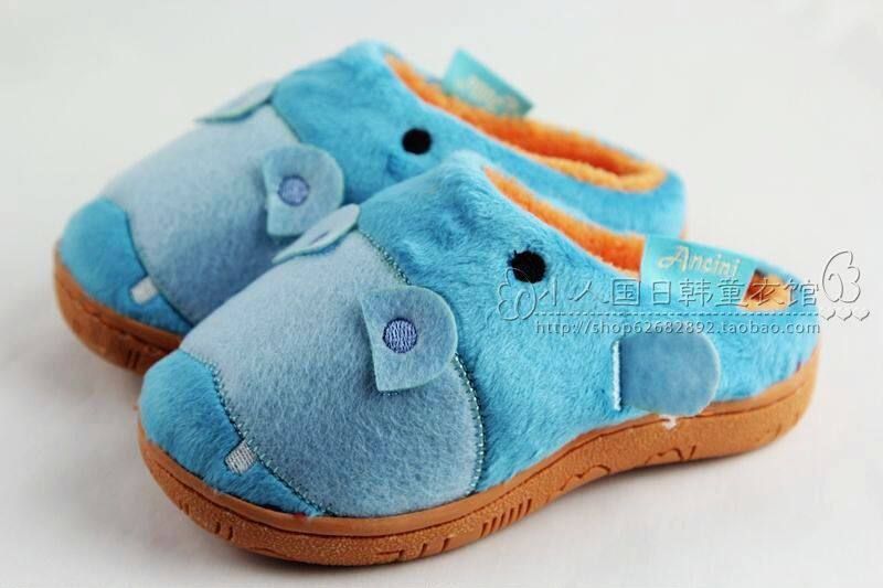 Pantoufles enfants en suède pour hiver - semelle caoutchouc - Ref 1004594 Image 47