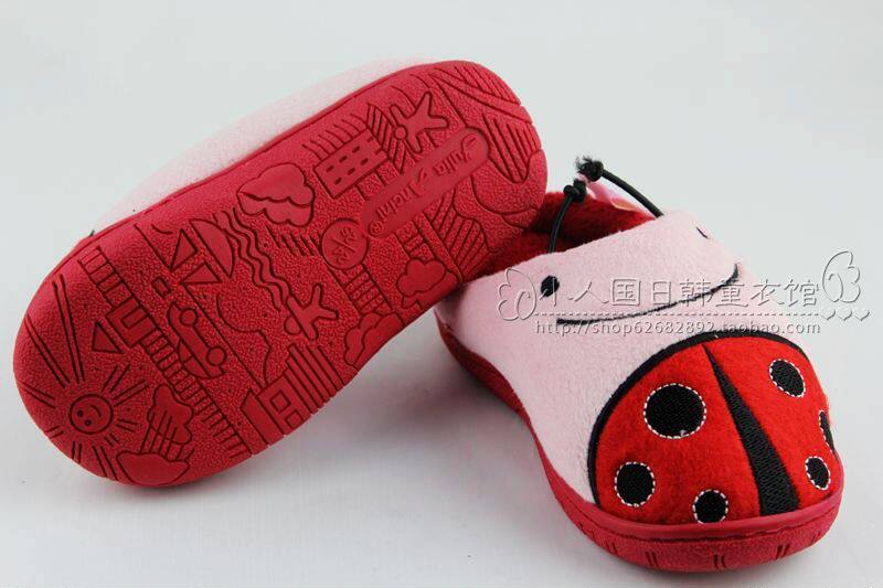 Pantoufles enfants en suède pour hiver - semelle caoutchouc - Ref 1004594 Image 32