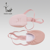 Chen Ting female adult belly dance shoes practice soft shoes dance shoes half foot shoes art gymnastics shoes leather foot cover