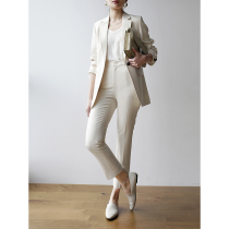 Lemon Chen coin entry minimalist gao grade ivory one-button button suit suit suit suit suit suit