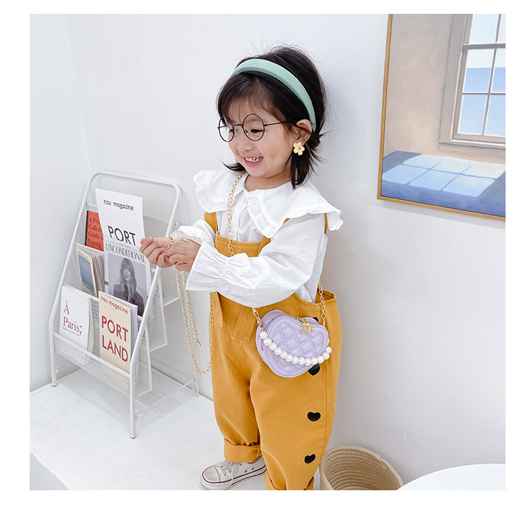 New children's small round bag 2021 new style fashionable diamond-shaped little Chanel mini single-shoulder bag chain stylish crossbody bag undefined