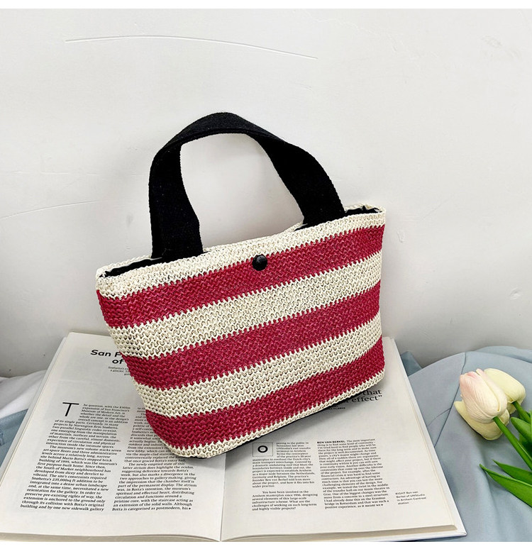 Woven bag, women's fabric bag, 2021 Summer new trendy fashion, trendy hand-held bag, shoulder bag, stylish design, tote bag undefined