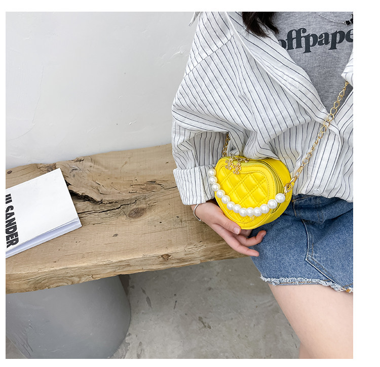 New children's small round bag 2021 new style fashionable diamond-shaped little Chanel mini single-shoulder bag chain stylish crossbody bag undefined
