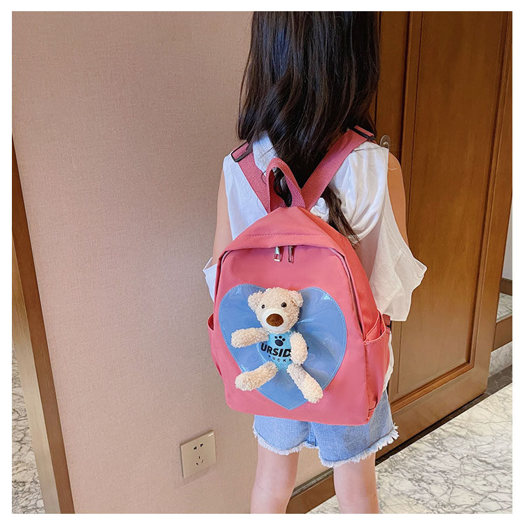 The new kindergarten schoolbag is lightweight and can prevent children from getting lost. The cute and super cute little bear baby is a trend of children's double-shoulder schoolbags undefined