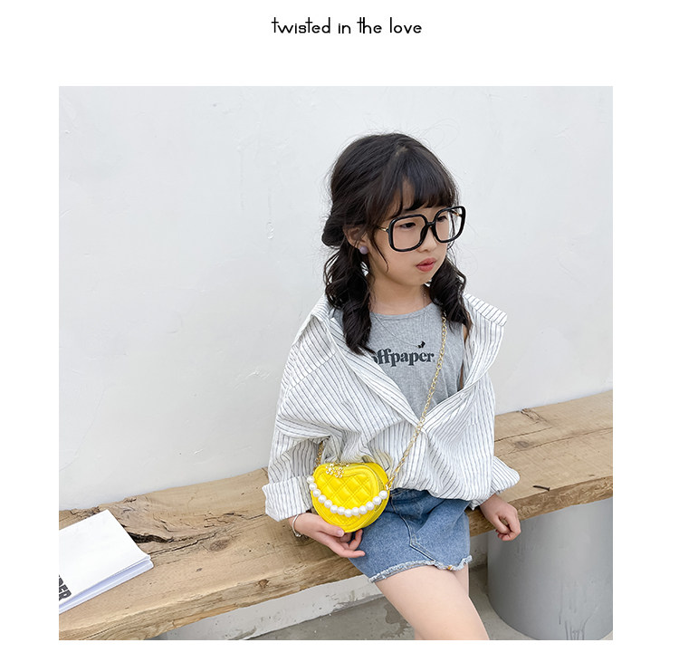 New children's small round bag 2021 new style fashionable diamond-shaped little Chanel mini single-shoulder bag chain stylish crossbody bag undefined