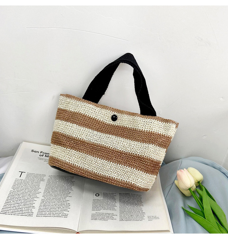 Woven bag, women's fabric bag, 2021 Summer new trendy fashion, trendy hand-held bag, shoulder bag, stylish design, tote bag undefined