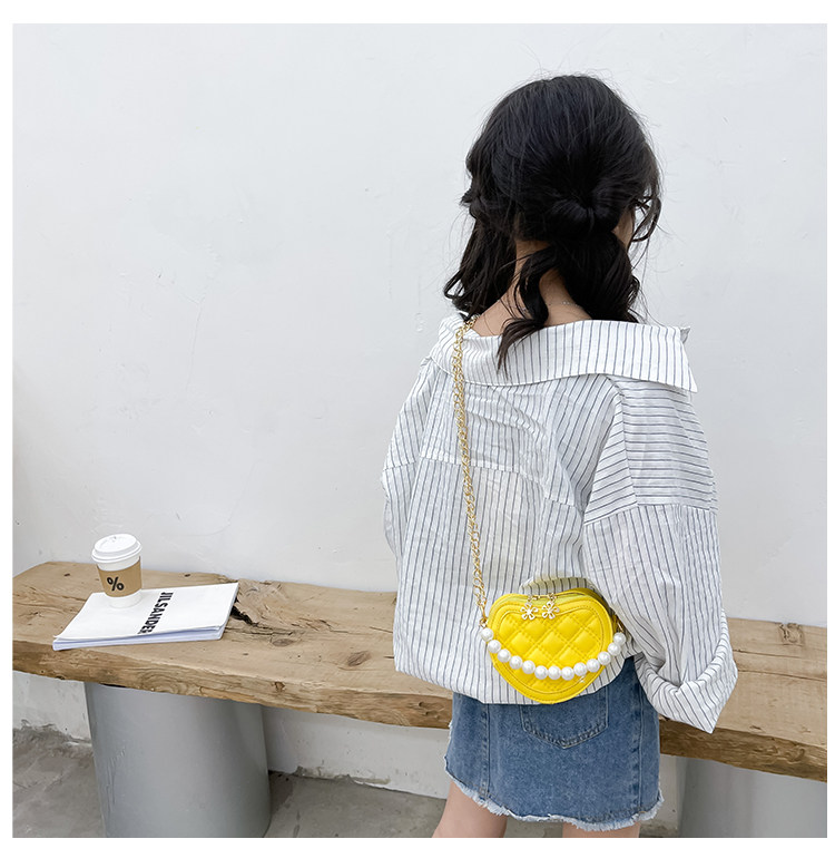 New children's small round bag 2021 new style fashionable diamond-shaped little Chanel mini single-shoulder bag chain stylish crossbody bag undefined