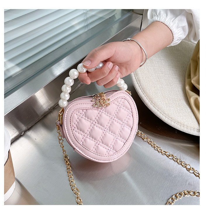 New children's small round bag 2021 new style fashionable diamond-shaped little Chanel mini single-shoulder bag chain stylish crossbody bag undefined
