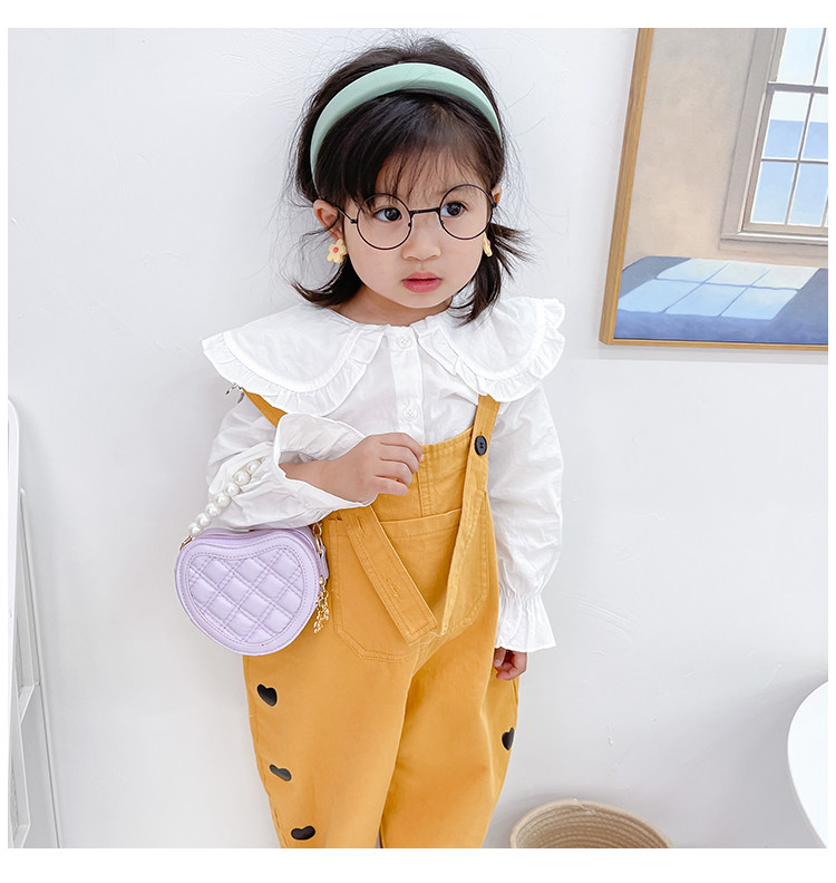 New children's small round bag 2021 new style fashionable diamond-shaped little Chanel mini single-shoulder bag chain stylish crossbody bag undefined