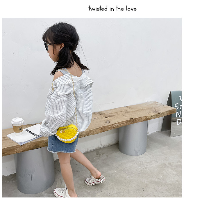 New children's small round bag 2021 new style fashionable diamond-shaped little Chanel mini single-shoulder bag chain stylish crossbody bag undefined