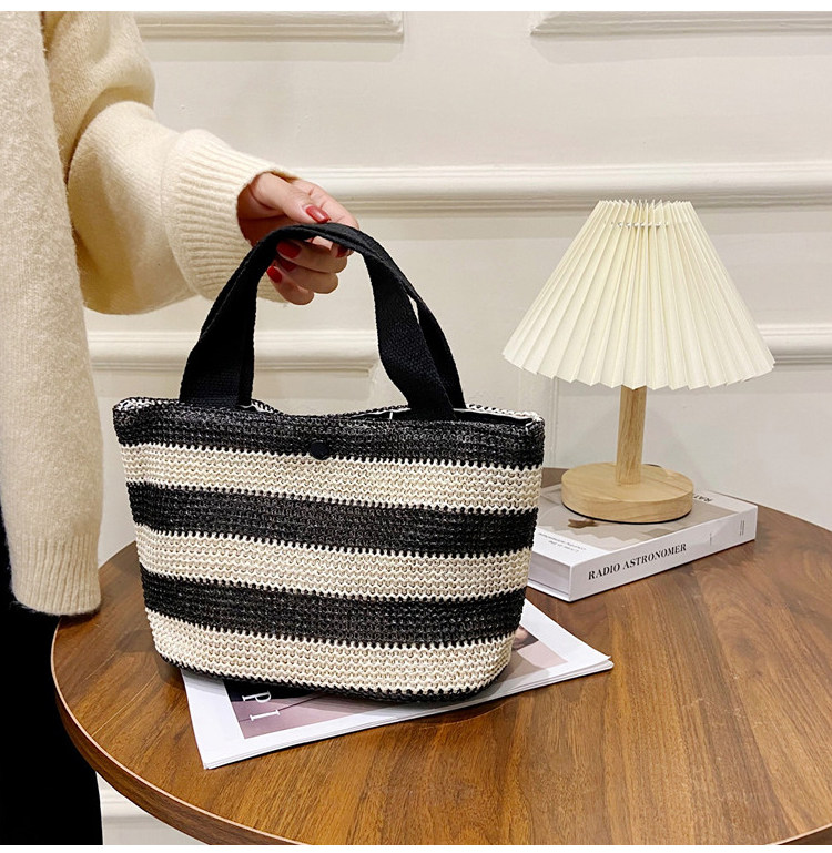 Woven bag, women's fabric bag, 2021 Summer new trendy fashion, trendy hand-held bag, shoulder bag, stylish design, tote bag undefined