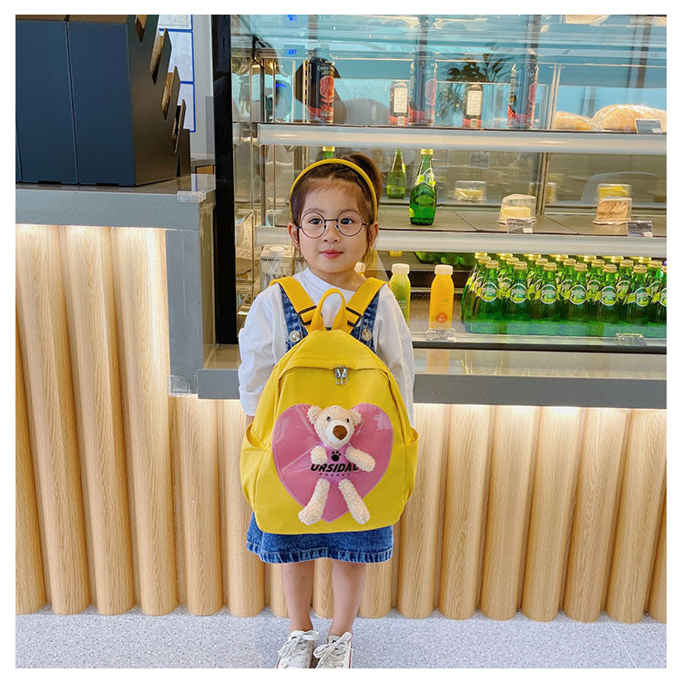 The new kindergarten schoolbag is lightweight and can prevent children from getting lost. The cute and super cute little bear baby is a trend of children's double-shoulder schoolbags undefined