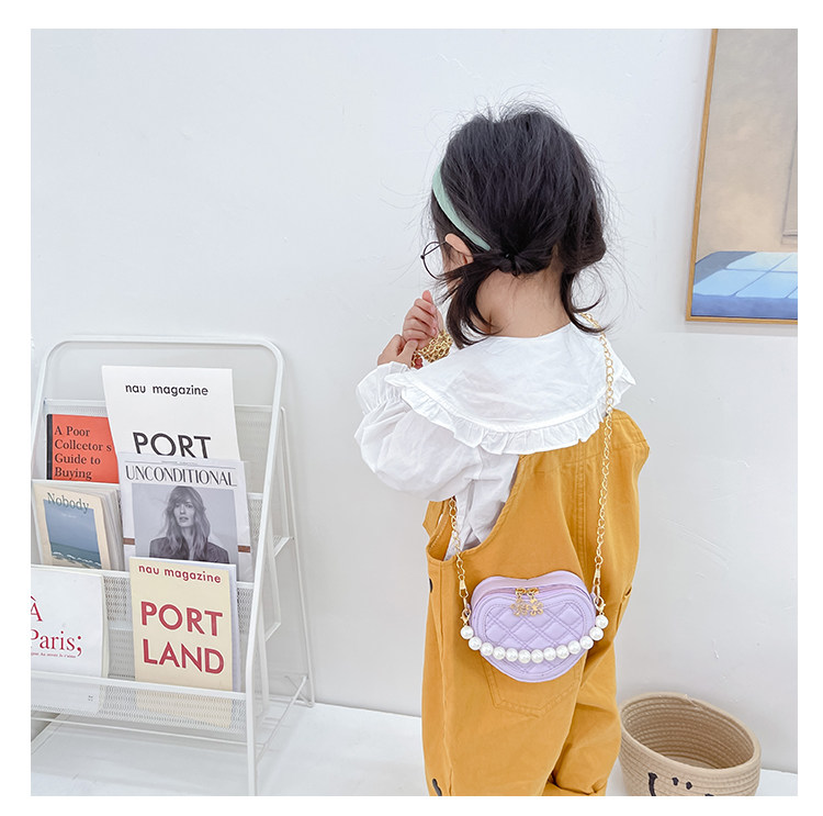 New children's small round bag 2021 new style fashionable diamond-shaped little Chanel mini single-shoulder bag chain stylish crossbody bag undefined