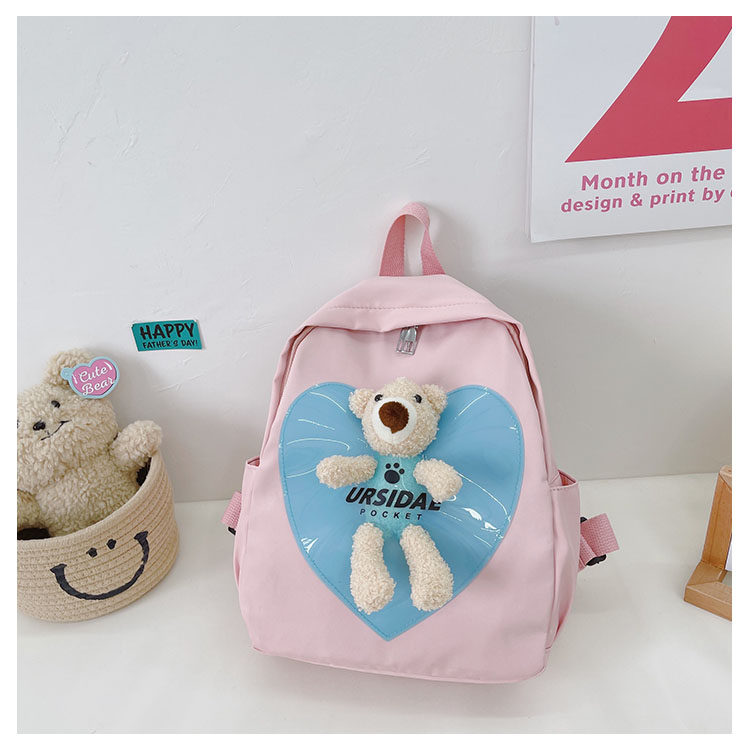 The new kindergarten schoolbag is lightweight and can prevent children from getting lost. The cute and super cute little bear baby is a trend of children's double-shoulder schoolbags undefined