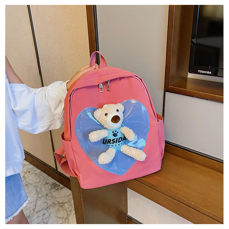 The new kindergarten schoolbag is lightweight and can prevent children from getting lost. The cute and super cute little bear baby is a trend of children's double-shoulder schoolbags undefined